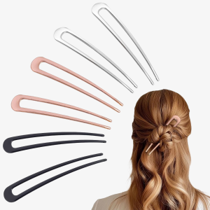6Pcs Metal U-Shaped French Hair Pins