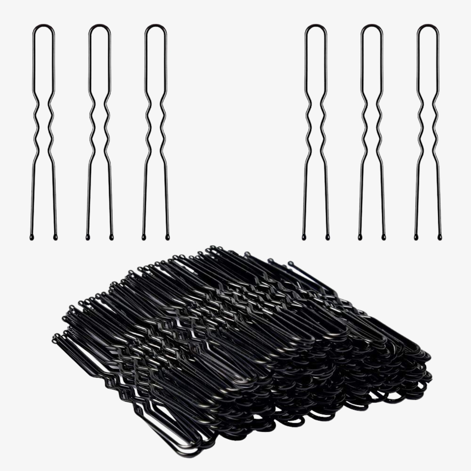 U-Shaped Hair Pins – Black