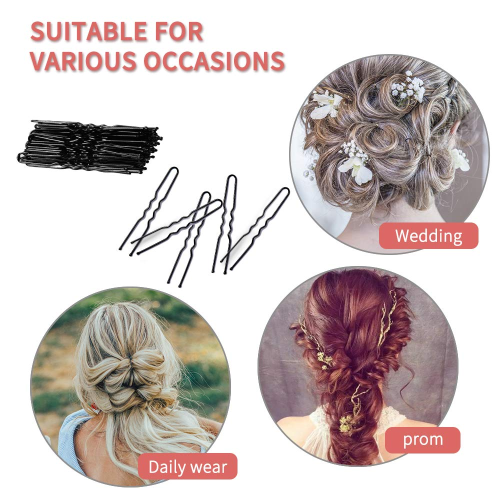 U-Shaped Hair Pins – Black - Image 3