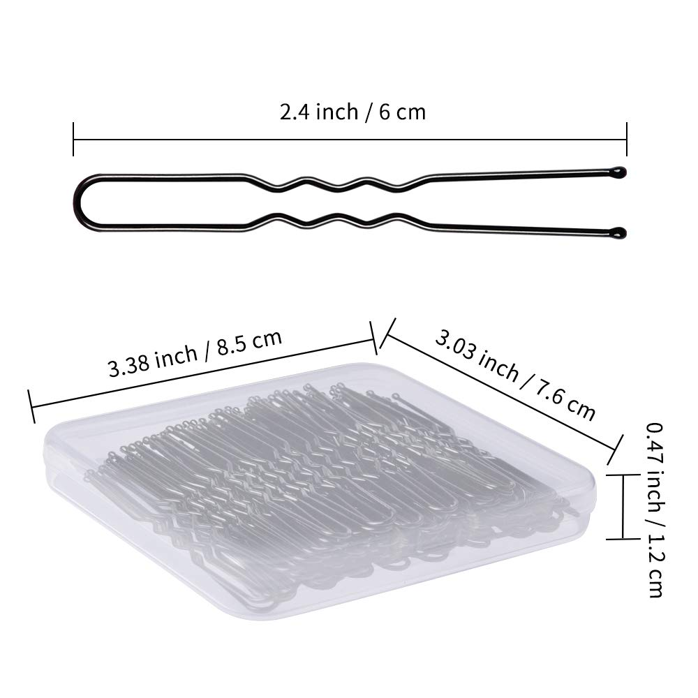 U-Shaped Hair Pins – Black - Image 4