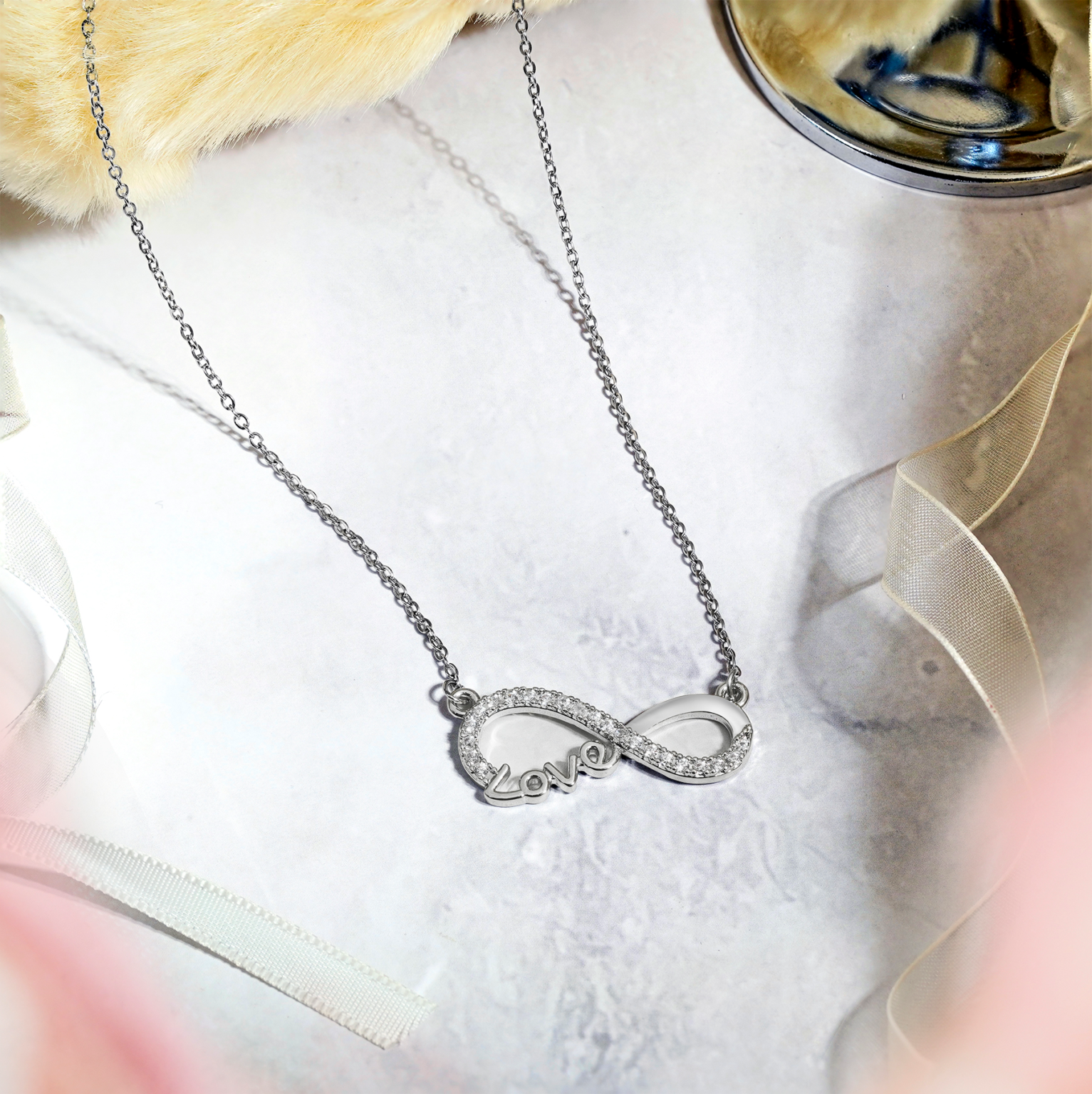 Infinity Love Pendant Necklace - Image 3