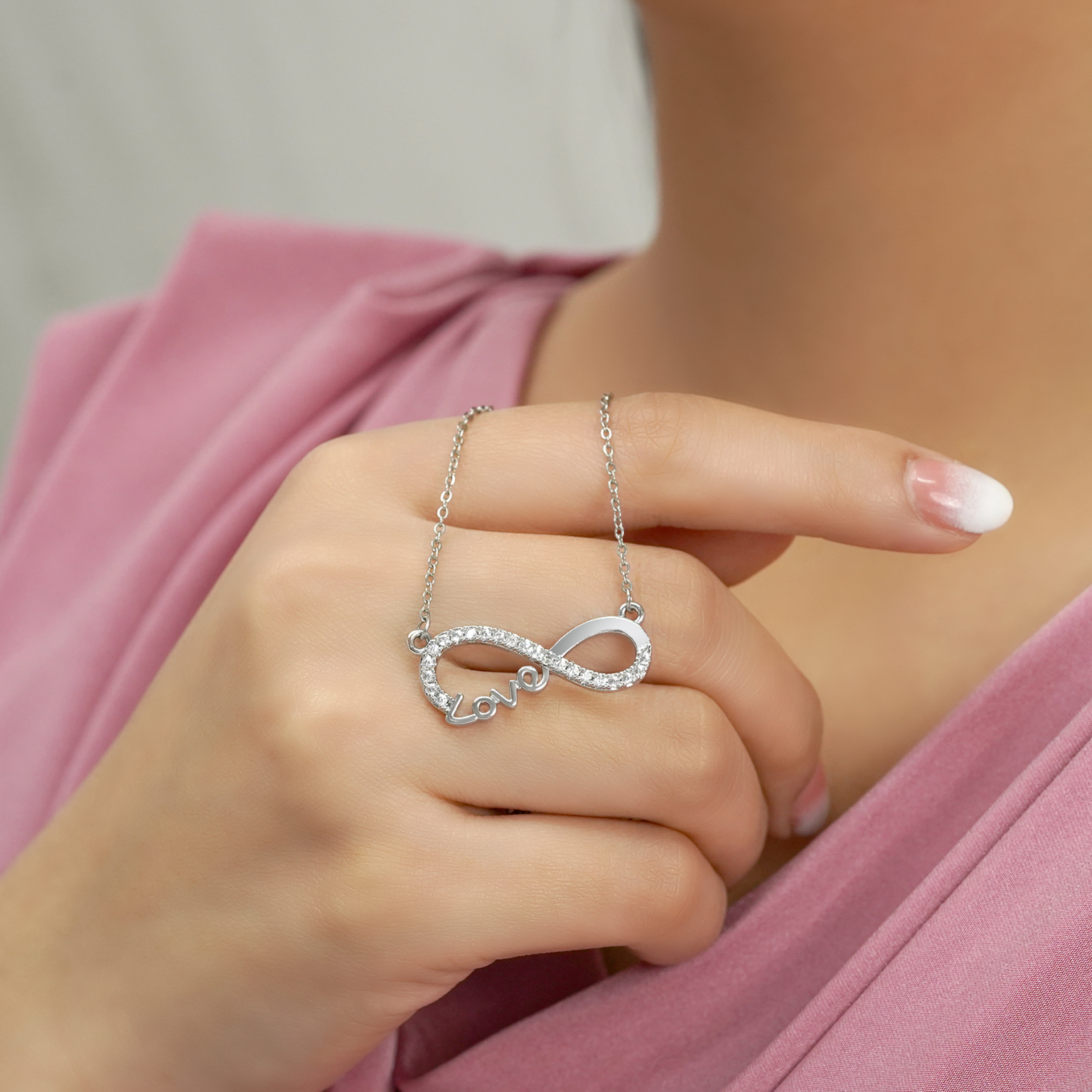Infinity Love Pendant Necklace - Image 4