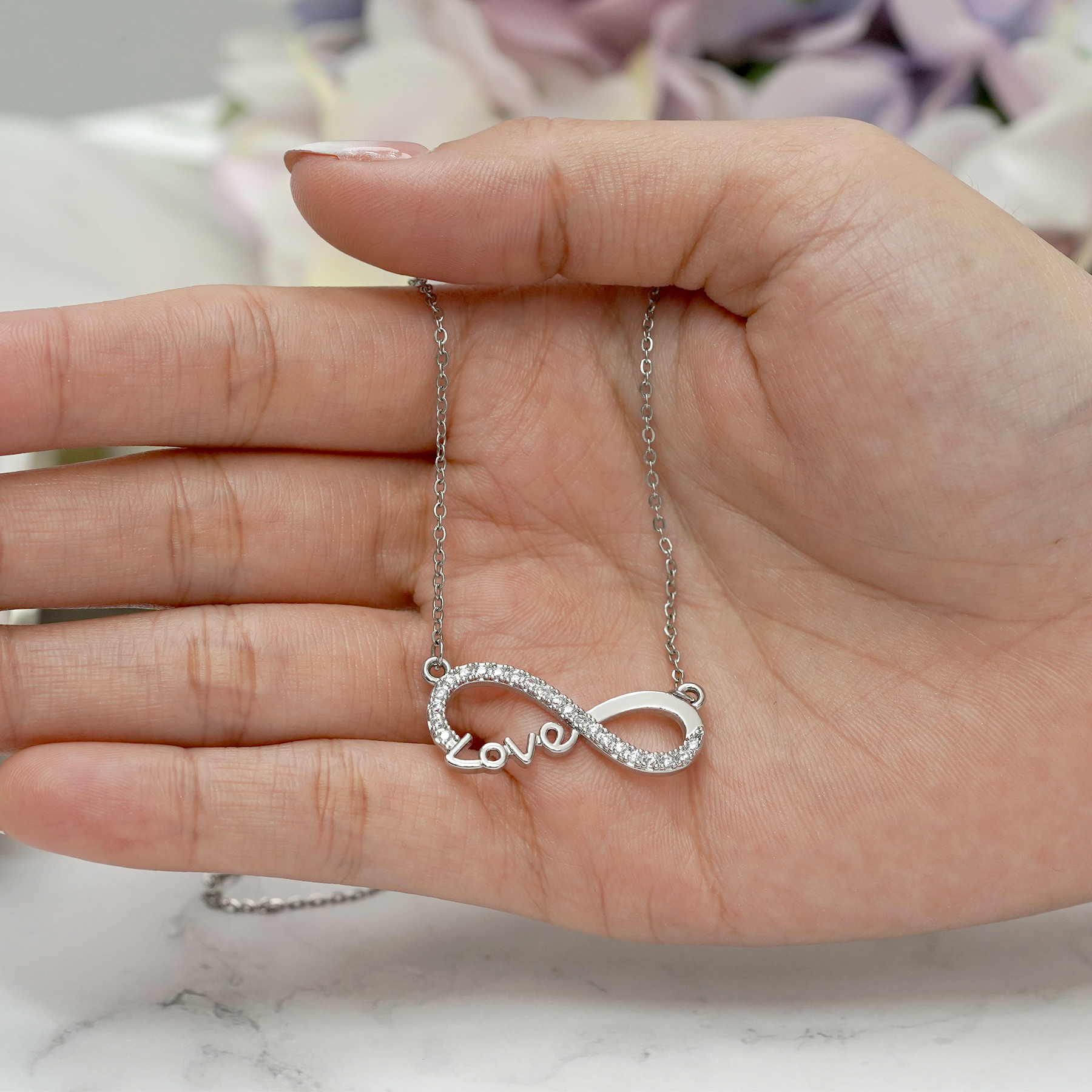 Infinity Love Pendant Necklace - Image 5