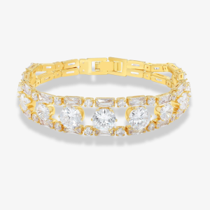 14K Gold Plated Women’S Tennis Bracelet